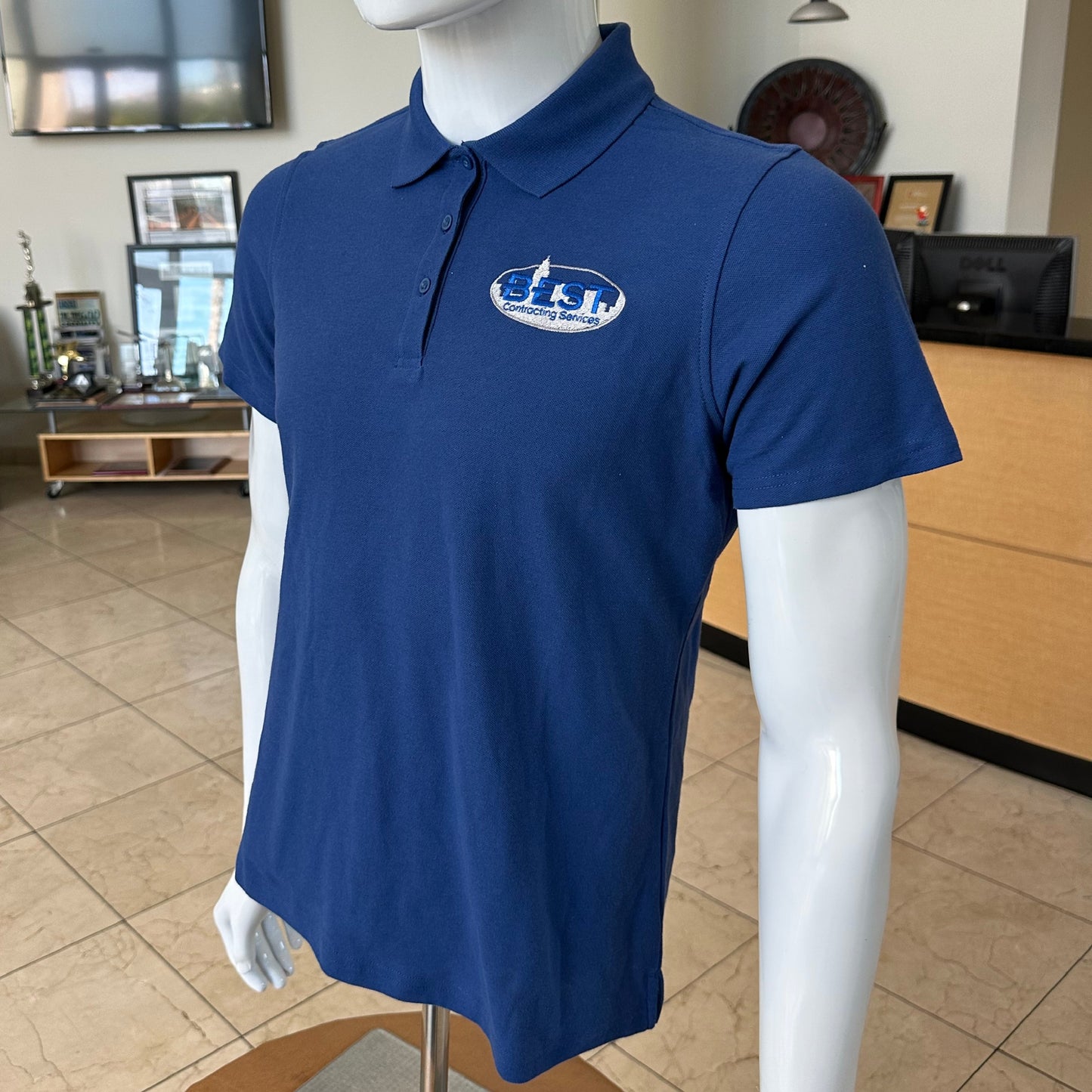 Port Authority Men's Royal Blue Cotton Polo Shirt