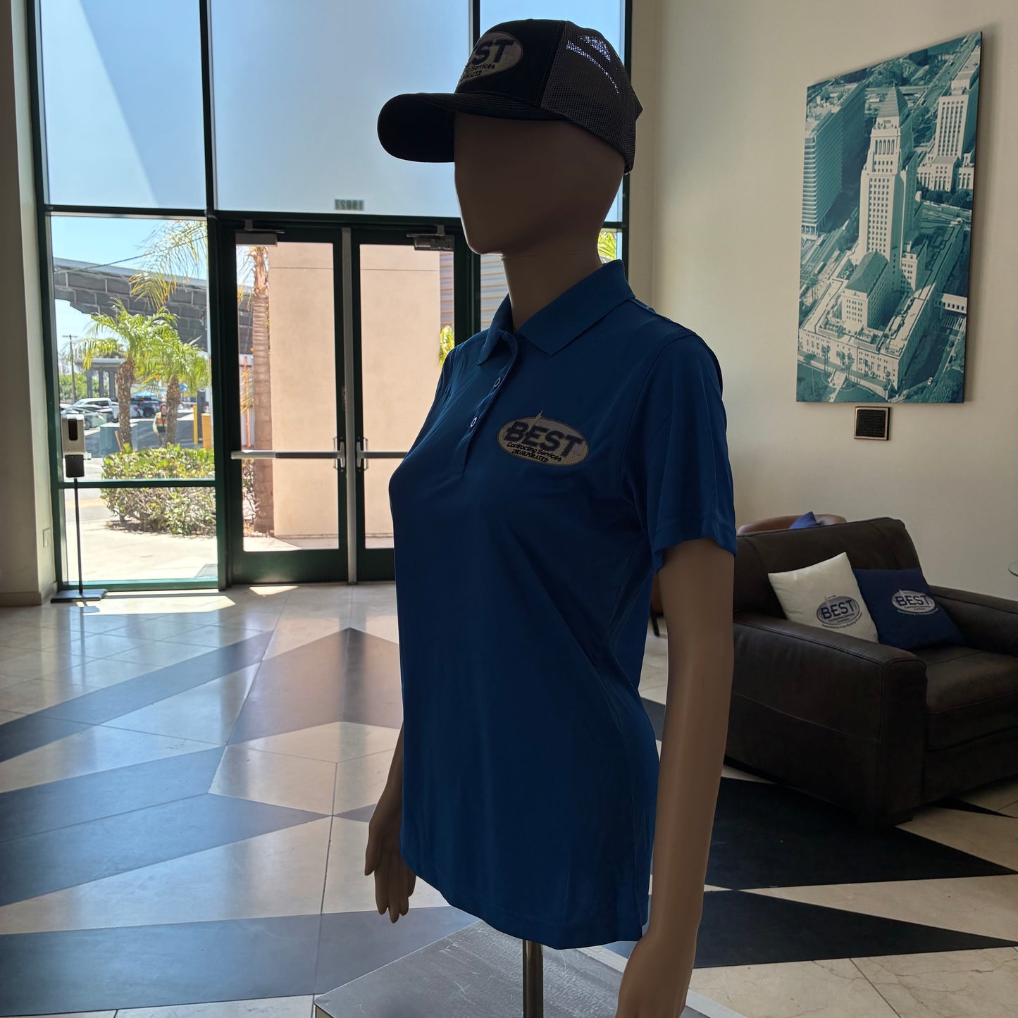 Blue Womens Polo