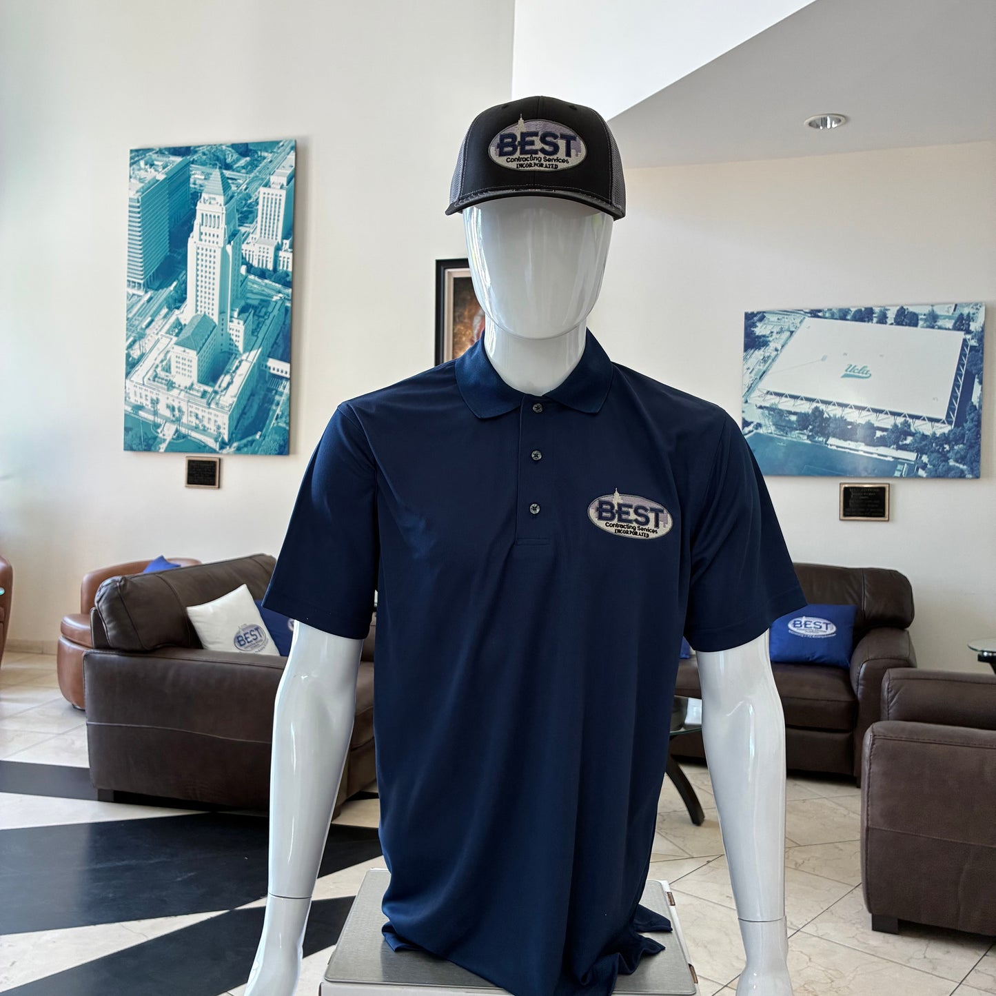 Navy Blue Mens Polo