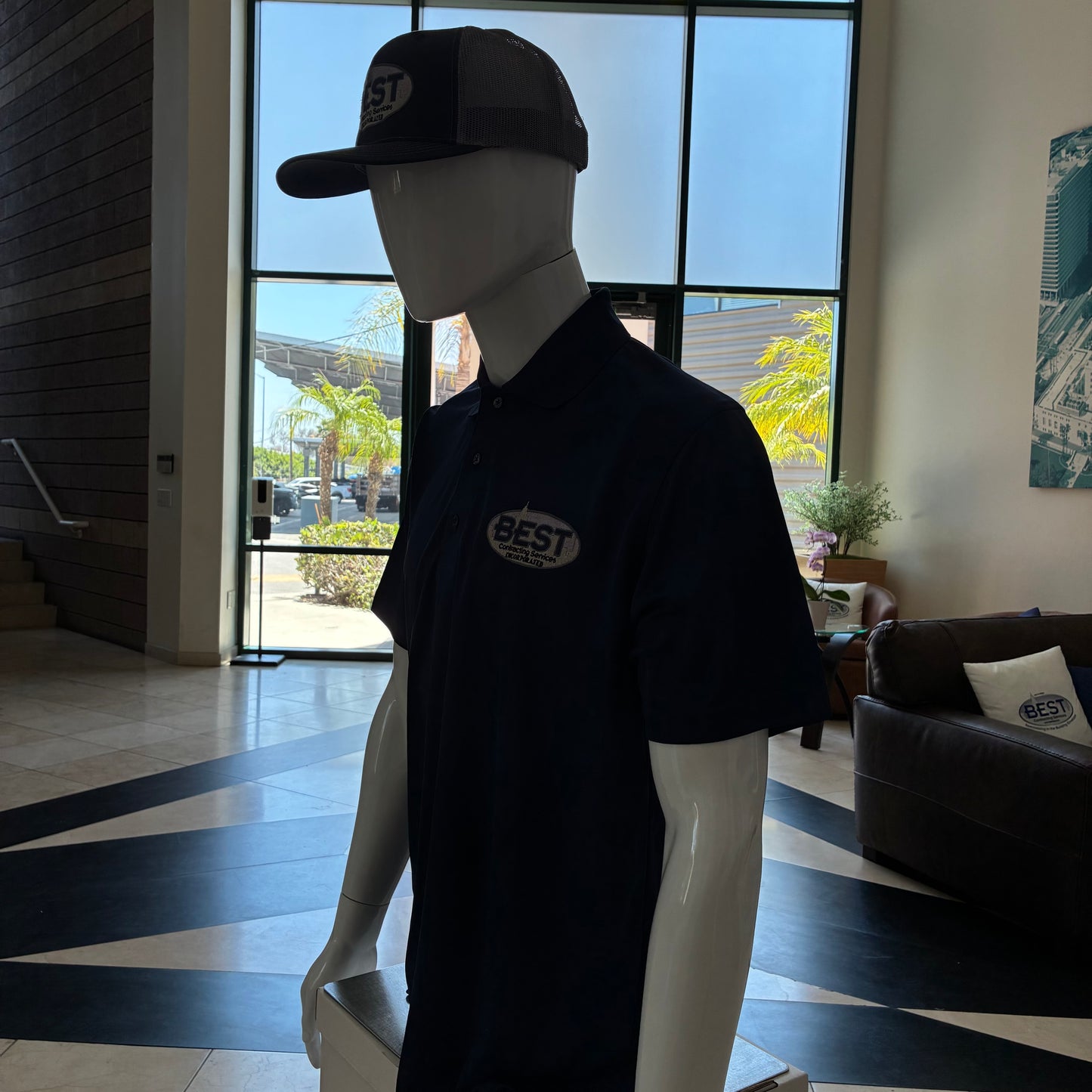 Navy Blue Mens Polo