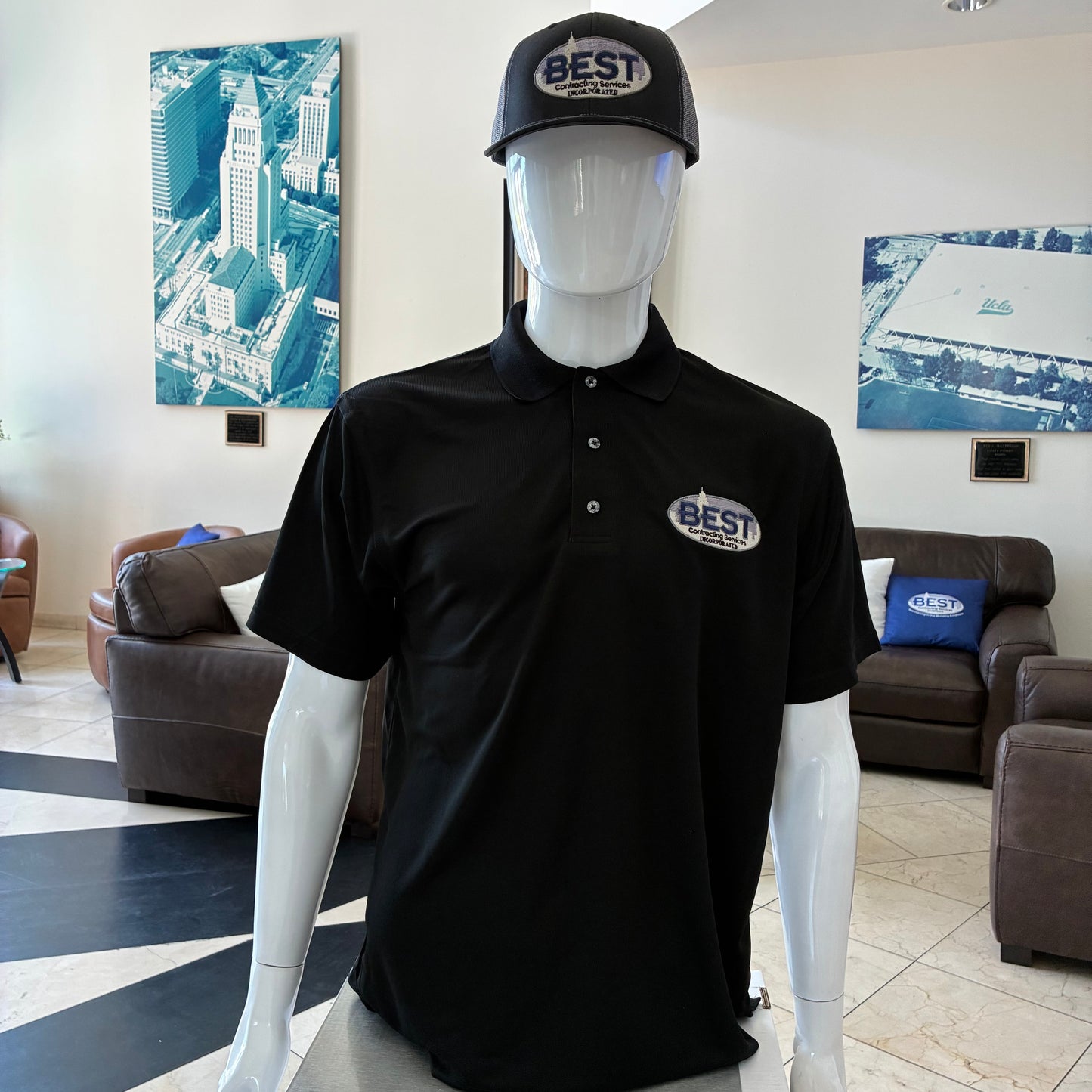 Black Mens Polo