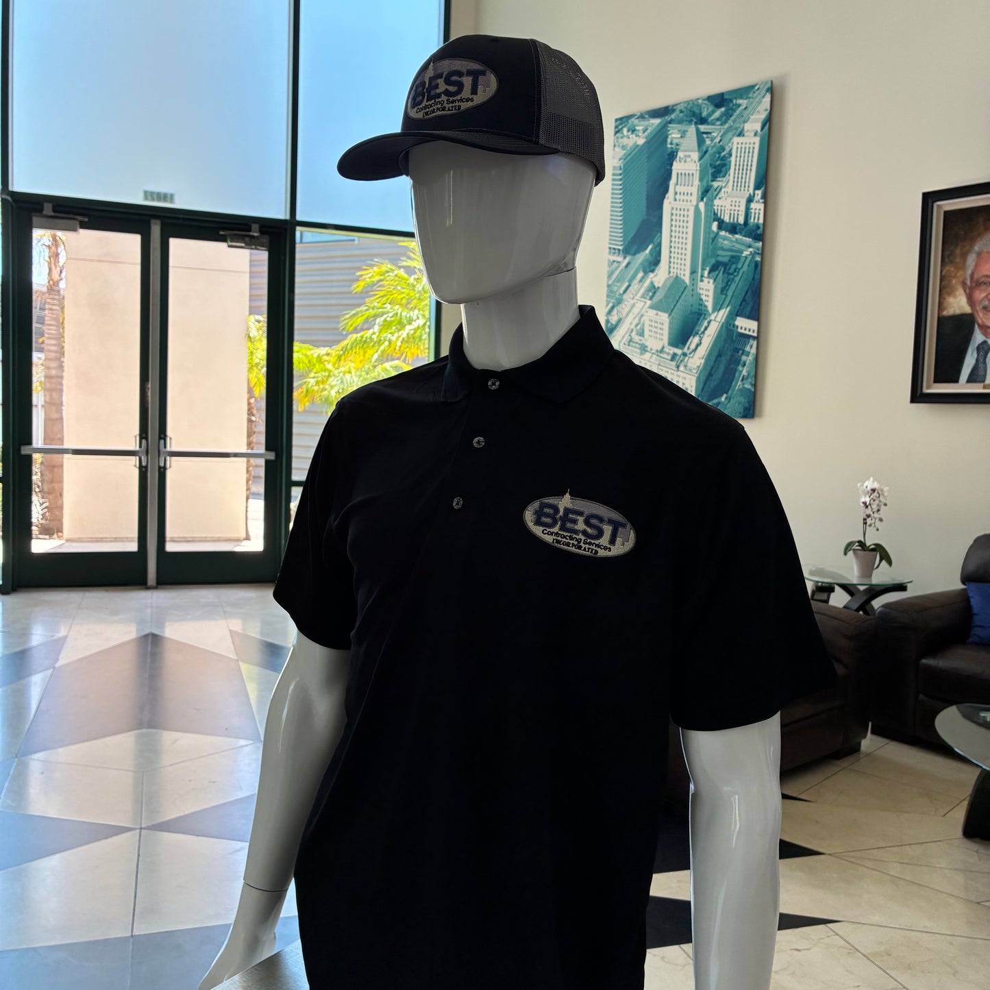 Black Mens Polo